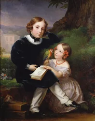Retrato de los hijos de Pierre-Jean David d